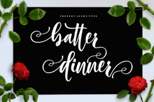 Batter Dinner Script: A Trendy Font for Elegant Branding