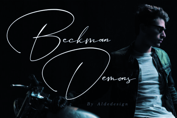 Beckman Demons: A Stylish Signature Font for Crafters