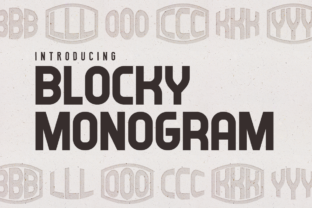 Blocky Monogram: A Bold and Stylish Decorative Font