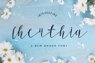 Chenthia: A Modern Brush Font for Creative Web Design