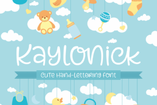 Discover the Charm of Kaylonick: A Sweet, Soft Hand-Lettered Font
