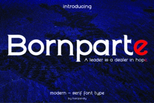 Discover the Elegance of Bornparte: A Versatile Serif Font