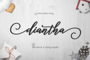 Discover the Elegance of Diantha Script Font