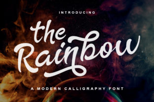 Discover The Rainbow: A Modern Calligraphy Font for Editorial Design