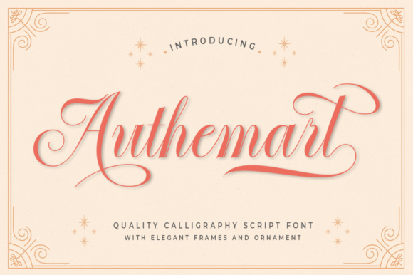 Enhance Your Brand with Authemart Script Font