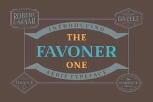 Favoner One: A Classically Beautiful Serif Font