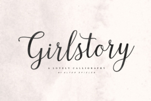 Girlstory: A Font for Creative Handmade Products