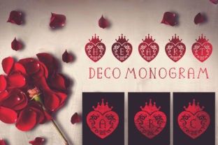 Heart Deco Monogram: A Decorative Font for Crafters