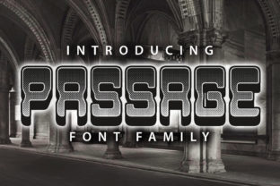 Passage: A 3D Retro-Style Font for Bold Editorial Design
