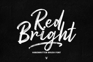 Red Bright: A Striking Brush Font for Editorial Design