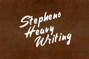 Stephens Heavy Writing: A Rough Script Font for Bold Design