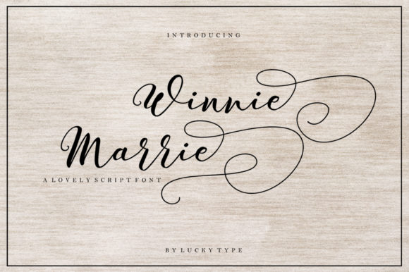 Winnie Marrie: A Modern Script Font for Elegant Campaigns