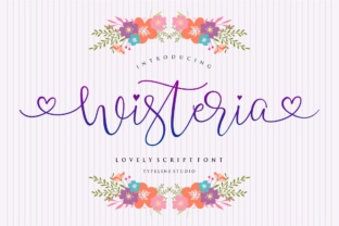 Wisteria Script: A Handwritten Font for Elegant Branding